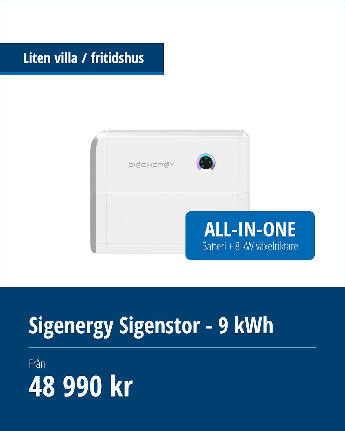 Sigenergy Sigenstor batteri 9 kWh
