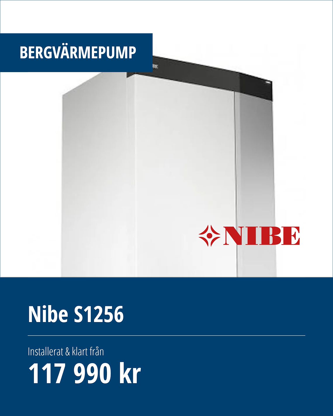 Nibe S1256 Nibe S1256 bergvärmepump